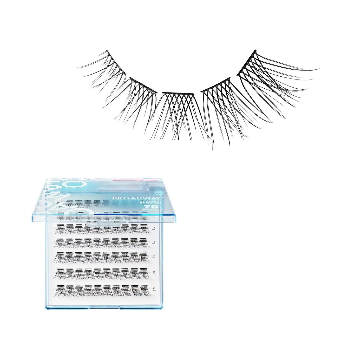 Broadway Natural DIY Cluster Lashes - Customizable Lash Extensions (70-140pcs)