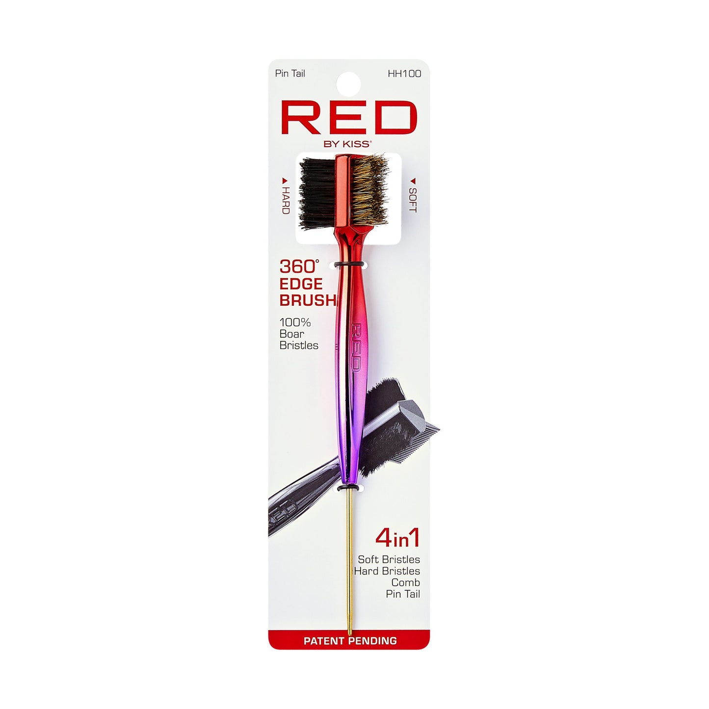 4-in-1 360 Edge Brush with Rat Tail