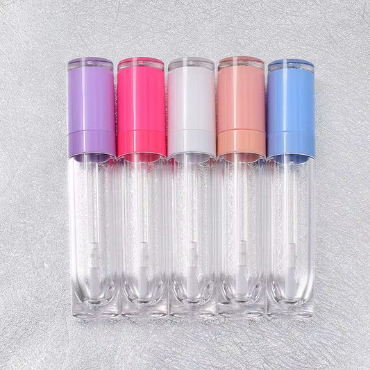 Colored Cap Lip Gloss Wand Tubes