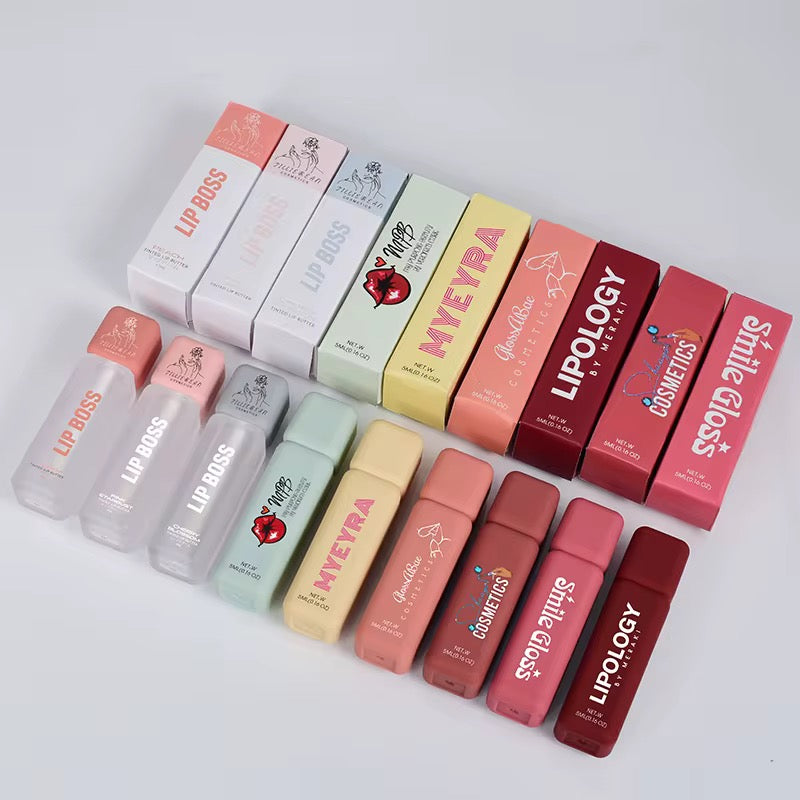 5ML Matte Frosted Lip Gloss Wand Tubes