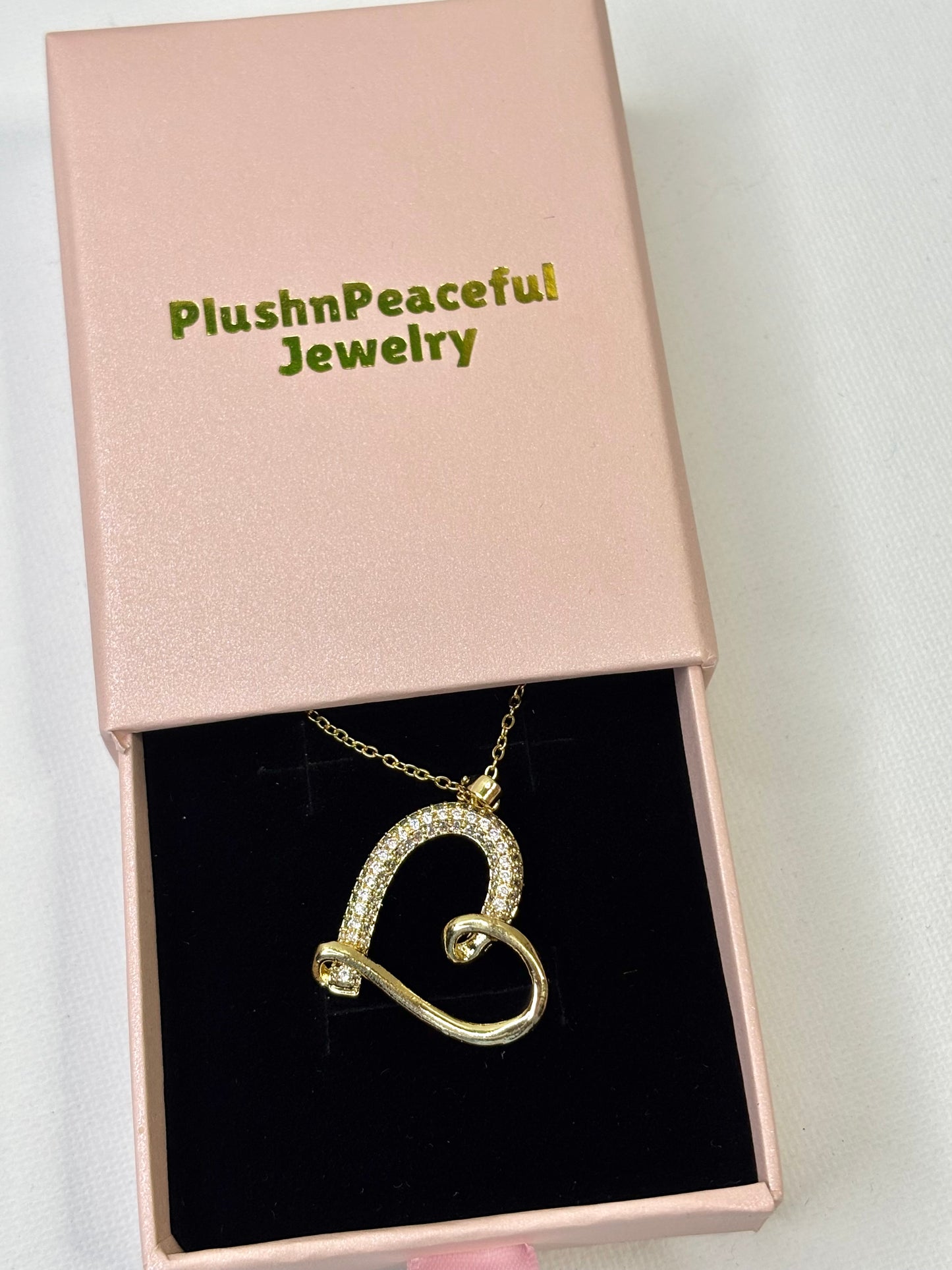 Sweet Heart Necklace Gold Plated Stainless Steel, Dainty Heart Necklace, Minimalist Jewelry, Tarnish Resistant, Gift for Her
