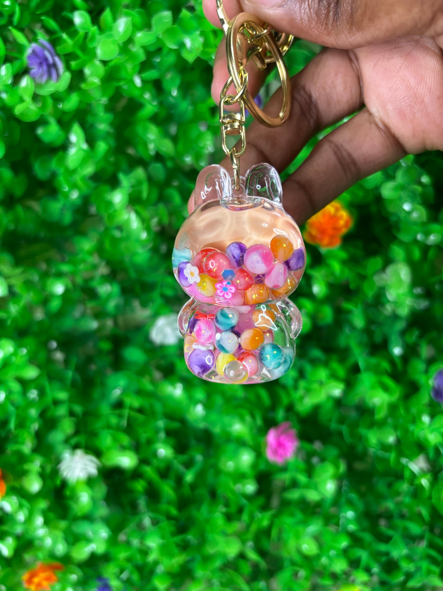 Kawaii Monster Bunny Charm •  Fantasy Creature Craft Supply • Pastel Accessory for DIY Keychains & Bags