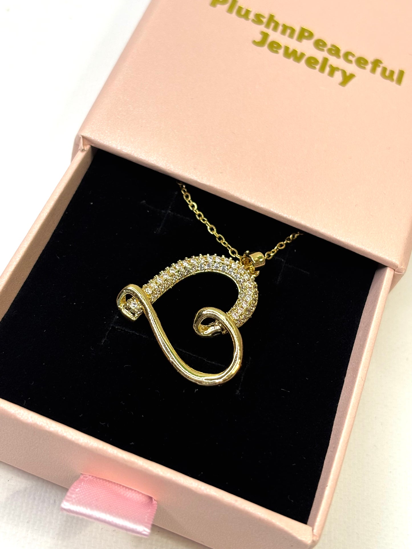 Sweet Heart Necklace Gold Plated Stainless Steel, Dainty Heart Necklace, Minimalist Jewelry, Tarnish Resistant, Gift for Her