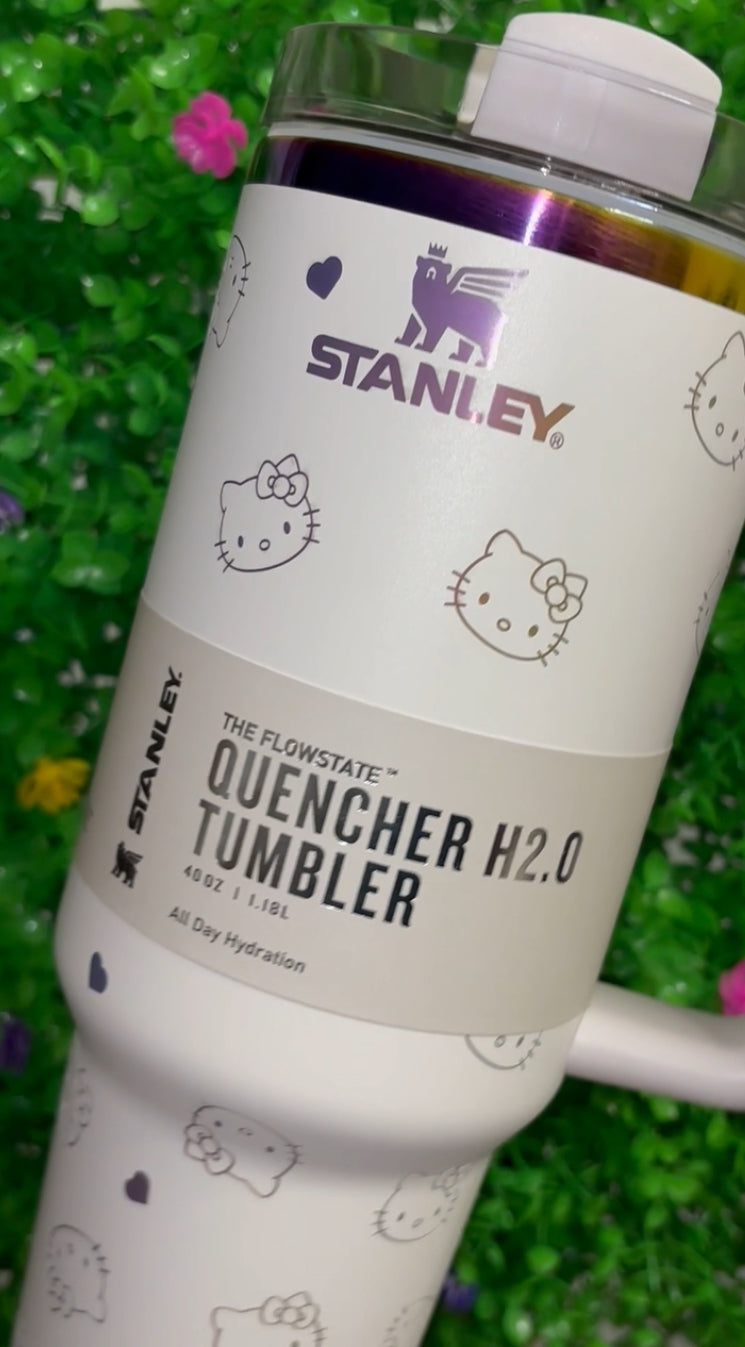 Cute Kitty Character Tumbler Cup – Insulated Travel Mug for Hot & Cold Drinks