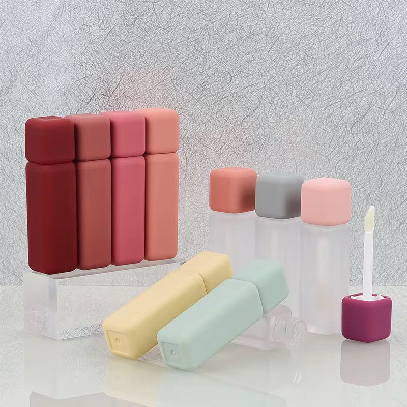 5ML Matte Frosted Lip Gloss Wand Tubes