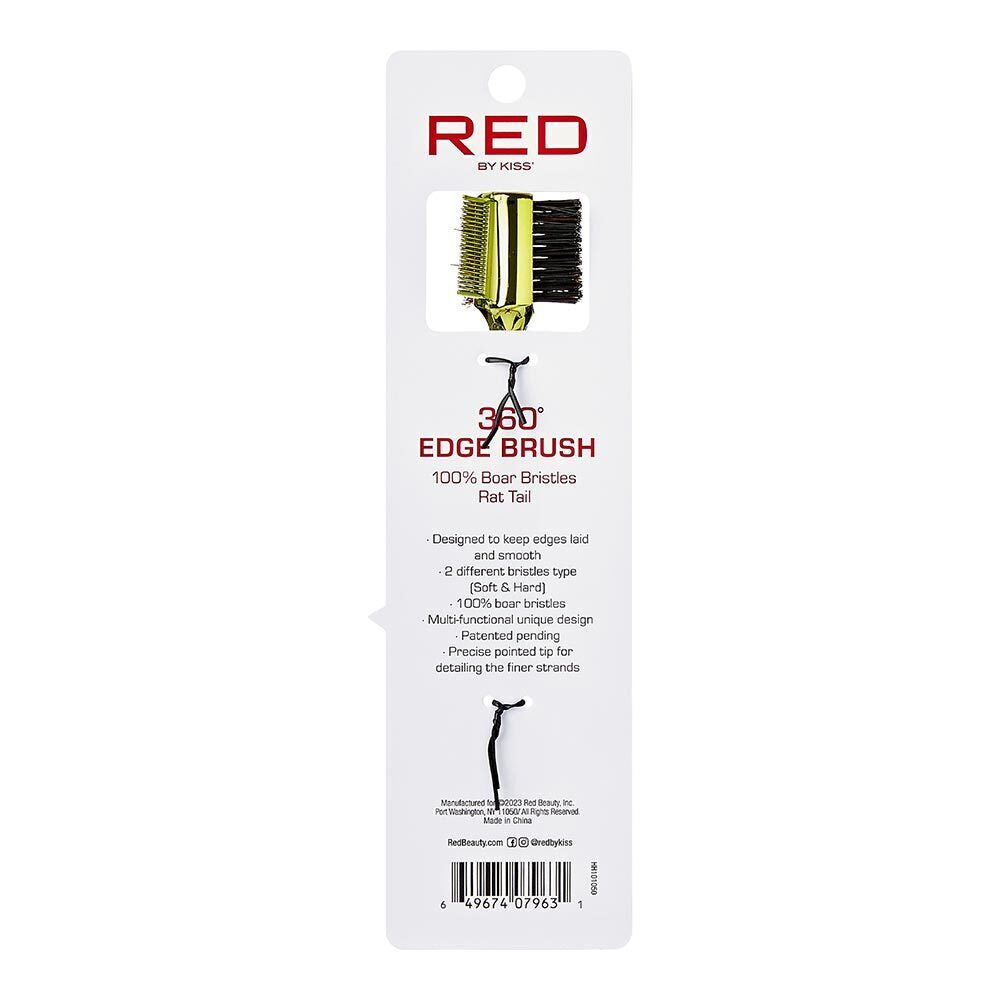 4-in-1 360 Edge Brush with Rat Tail