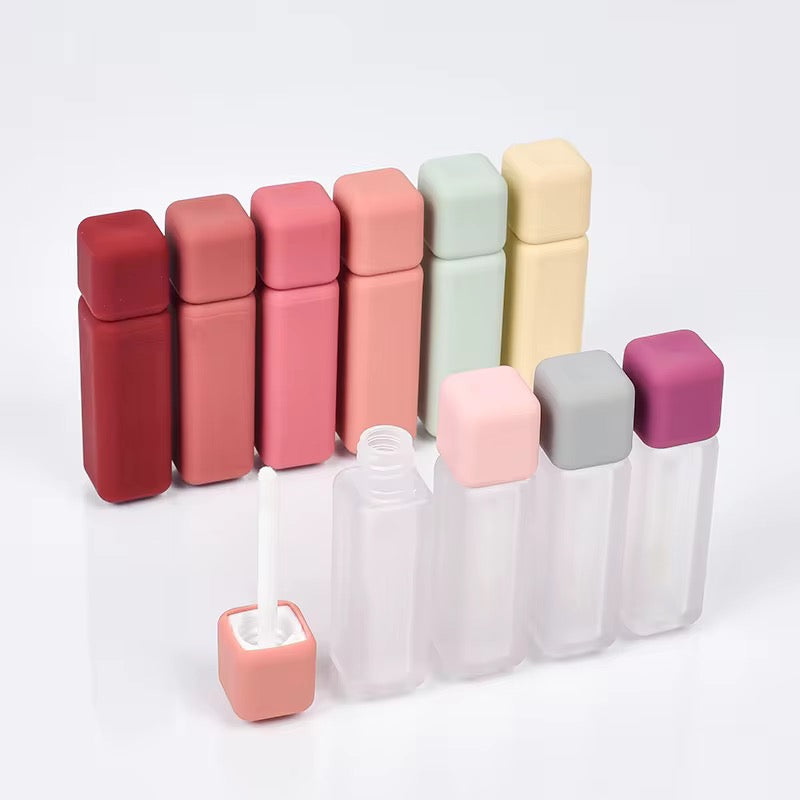 5ML Matte Frosted Lip Gloss Wand Tubes