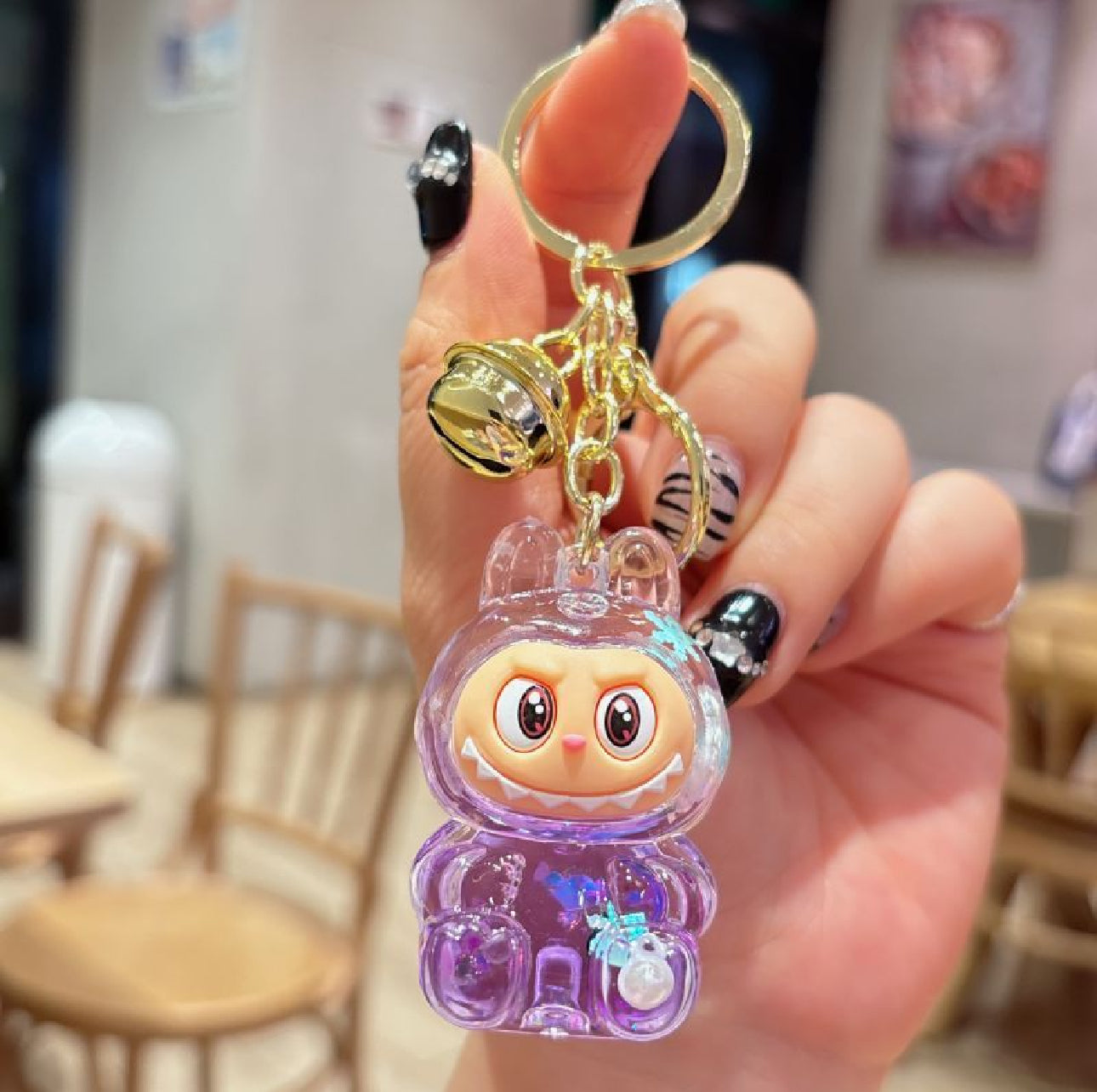 Kawaii Monster Bunny Charm •  Fantasy Creature Craft Supply • Pastel Accessory for DIY Keychains & Bags