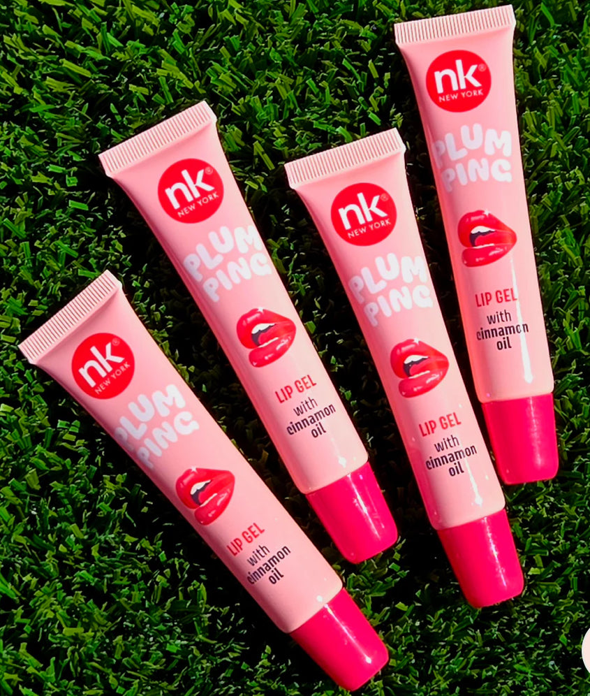 Nicka K Plum Pink Lip Gel with Cinnamon Oil - Plumping Formula for Soft Lips