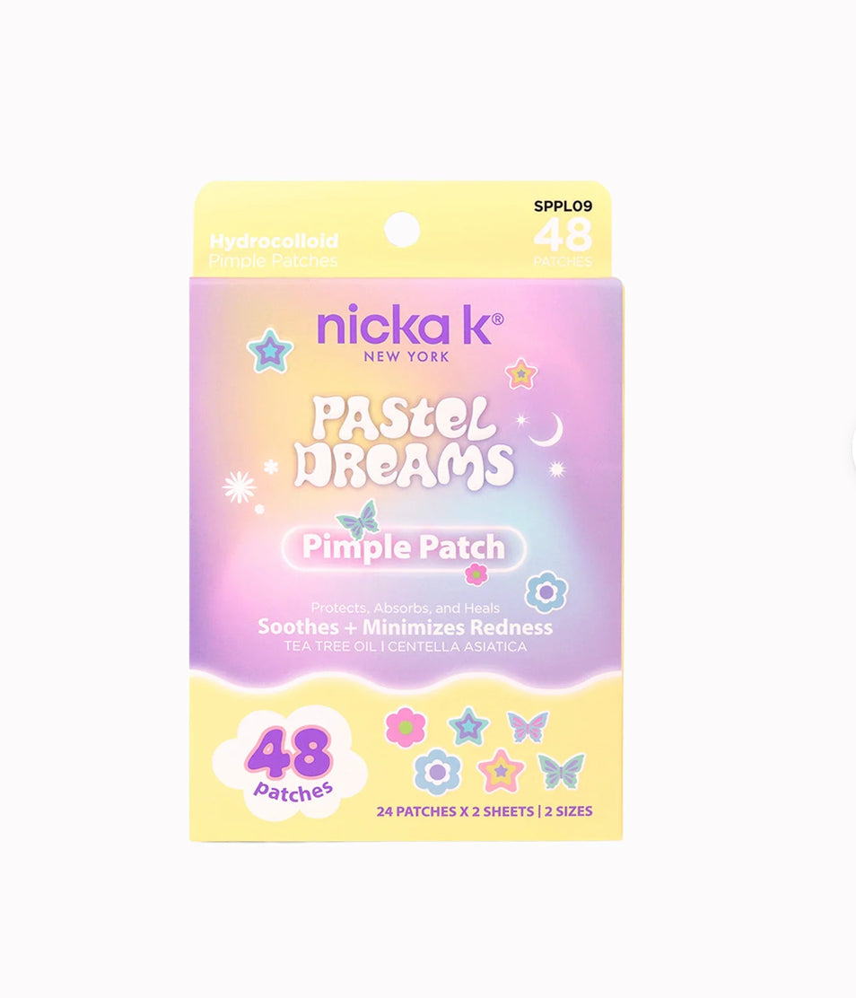 Pastel Dreams Hydrocolloid Pimple Patches - Gentle Blemish Cover, Protects from Bacteria, Absorbs Excess Fluid, Lightweight & Comfortable, Variety of Sizes & Designs