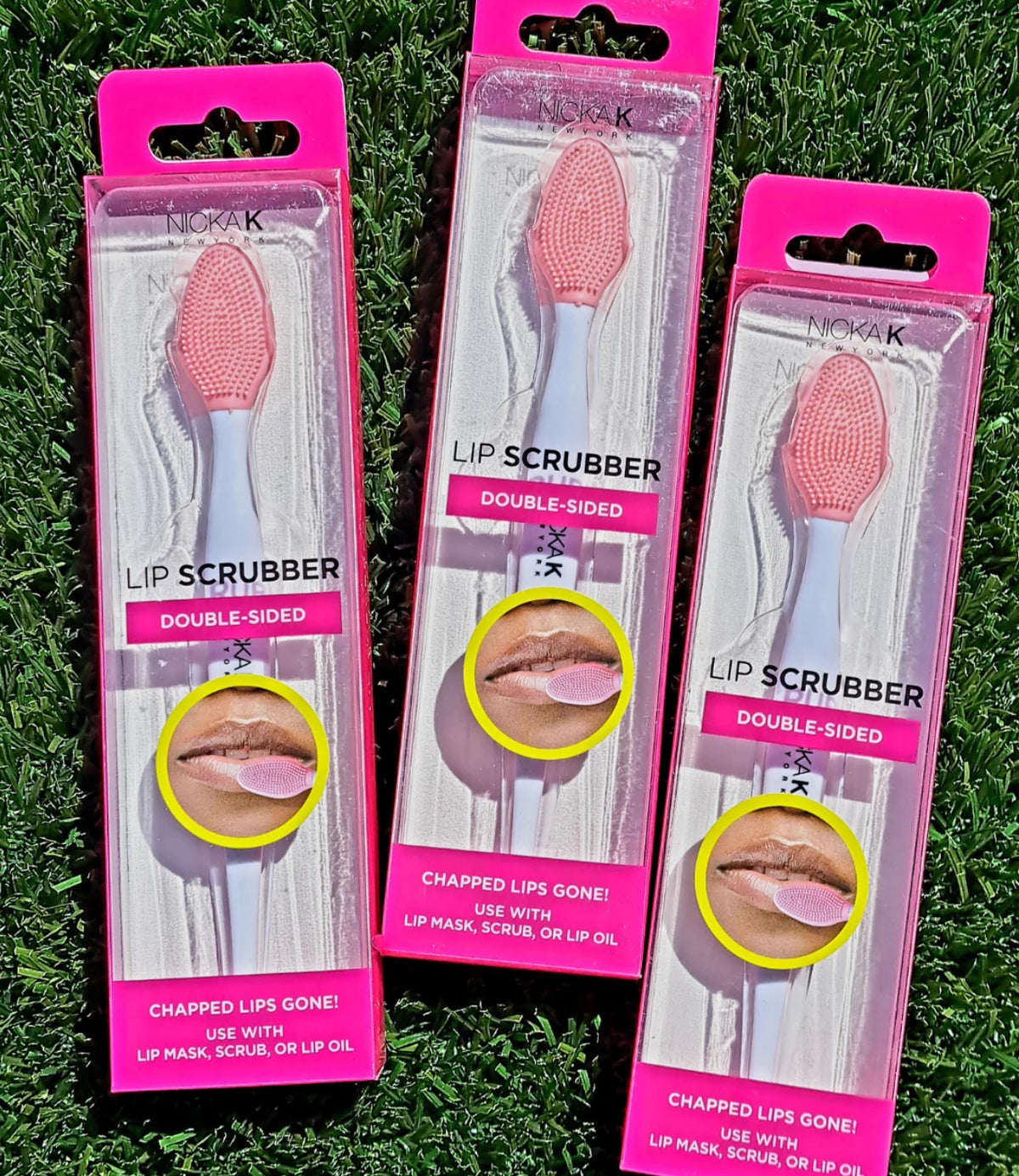 Nicka K Double Sided Lip Scrubber 1pc
