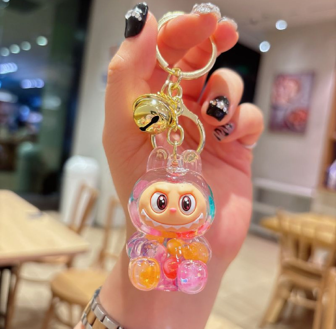 Kawaii Monster Bunny Charm •  Fantasy Creature Craft Supply • Pastel Accessory for DIY Keychains & Bags