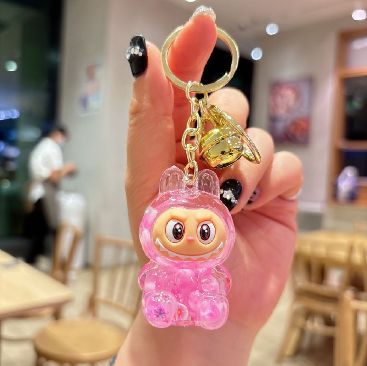 Kawaii Monster Bunny Charm •  Fantasy Creature Craft Supply • Pastel Accessory for DIY Keychains & Bags