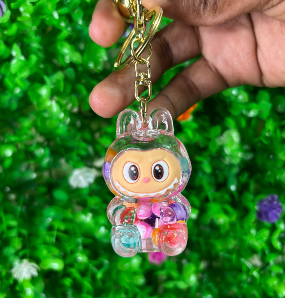 Kawaii Monster Bunny Charm •  Fantasy Creature Craft Supply • Pastel Accessory for DIY Keychains & Bags