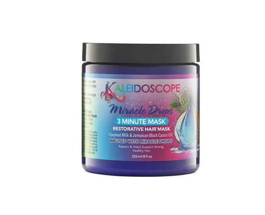 Kaleidoscope Miracle Drops 3 Minute Mask - Restorative Hair Mask 8oz