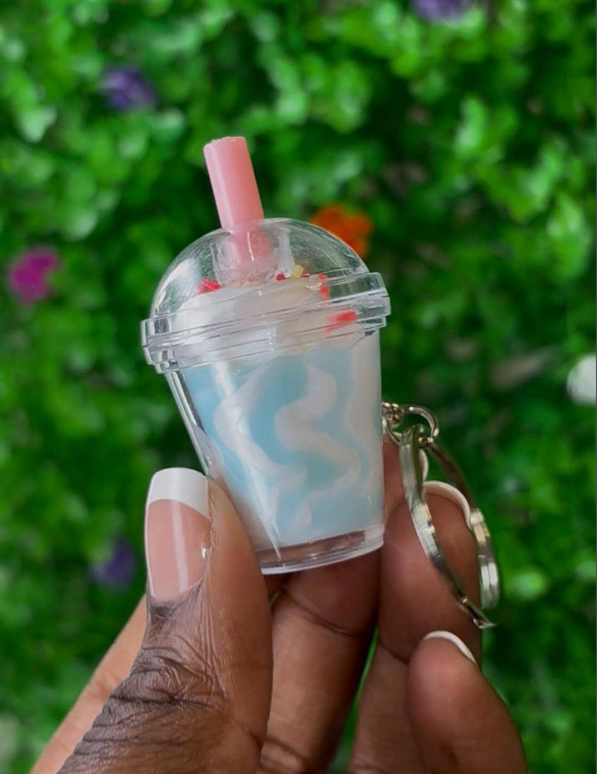 3D Acrylic Ice Cream Keychain, Kawaii Charm