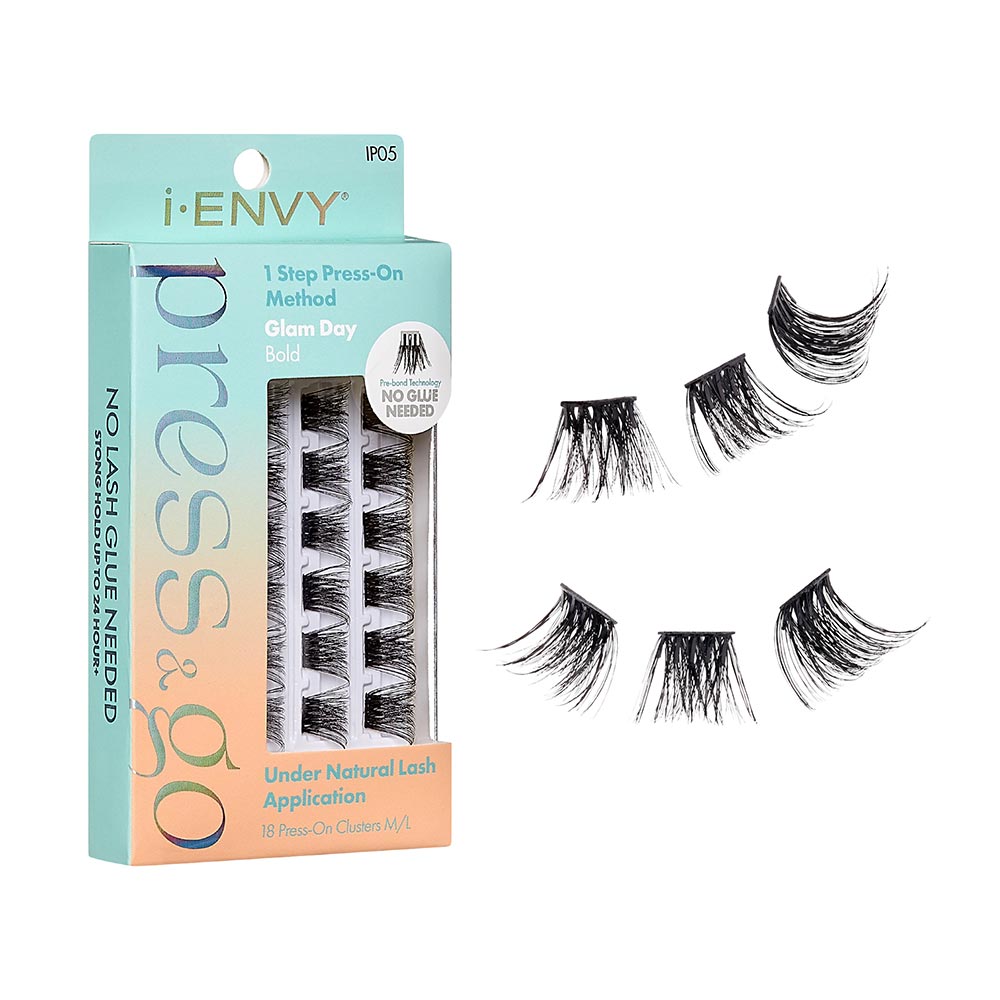 Press-On Lash Clusters: Easy Press & Go Pre-Glued Eyelash Solution