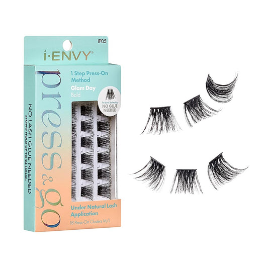 Press-On Lash Clusters: Easy Press & Go Pre-Glued Eyelash Solution