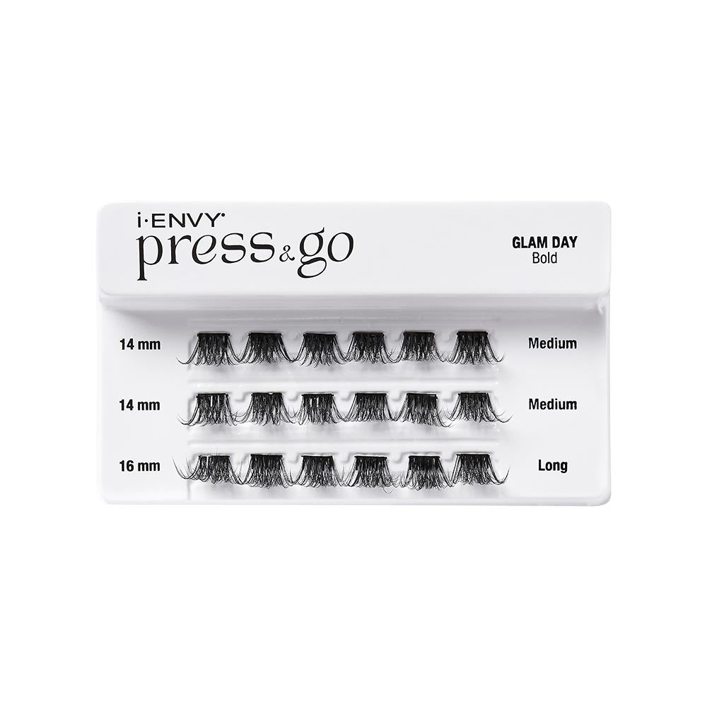 Press-On Lash Clusters: Easy Press & Go Pre-Glued Eyelash Solution