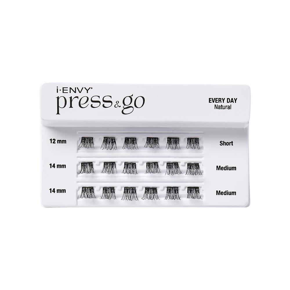 Press-On Lash Clusters: Easy Press & Go Pre-Glued Eyelash Solution