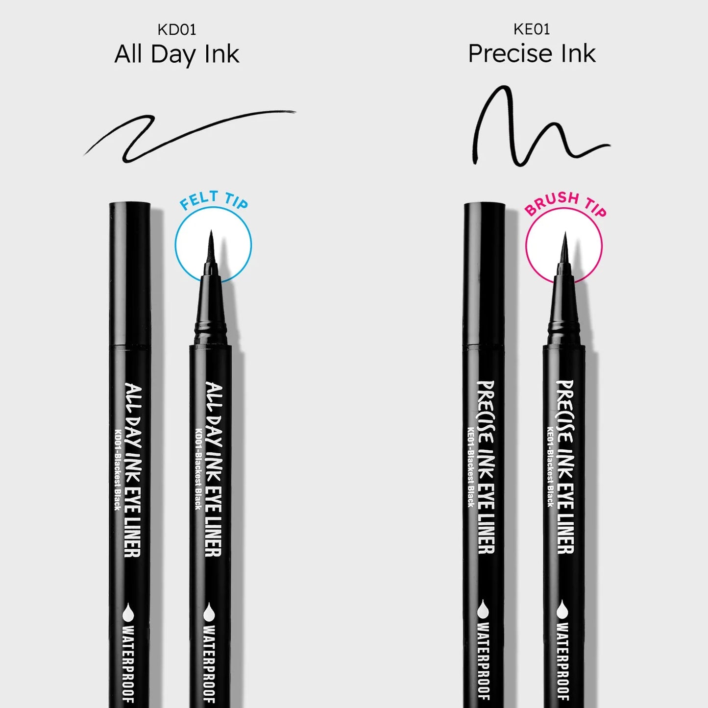 All Day Ink Eyeliner Precise Felt Tip Makes The Eye Shape You Want