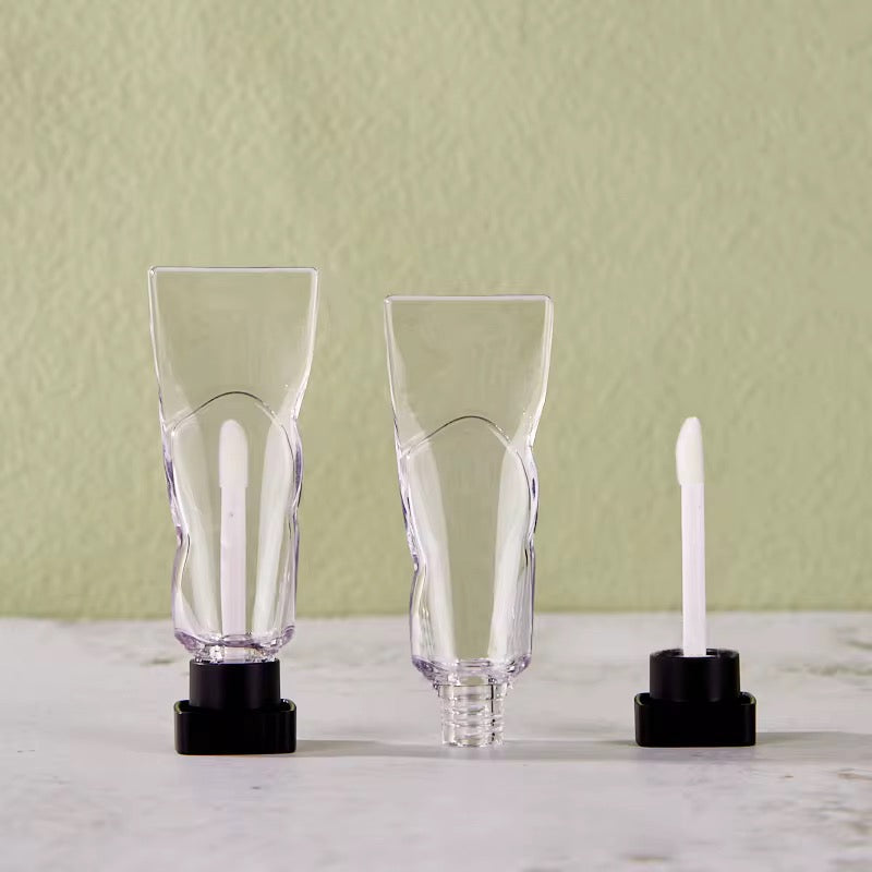 5ML Transparent Ice Cubes Lip Gloss Wand Tubes