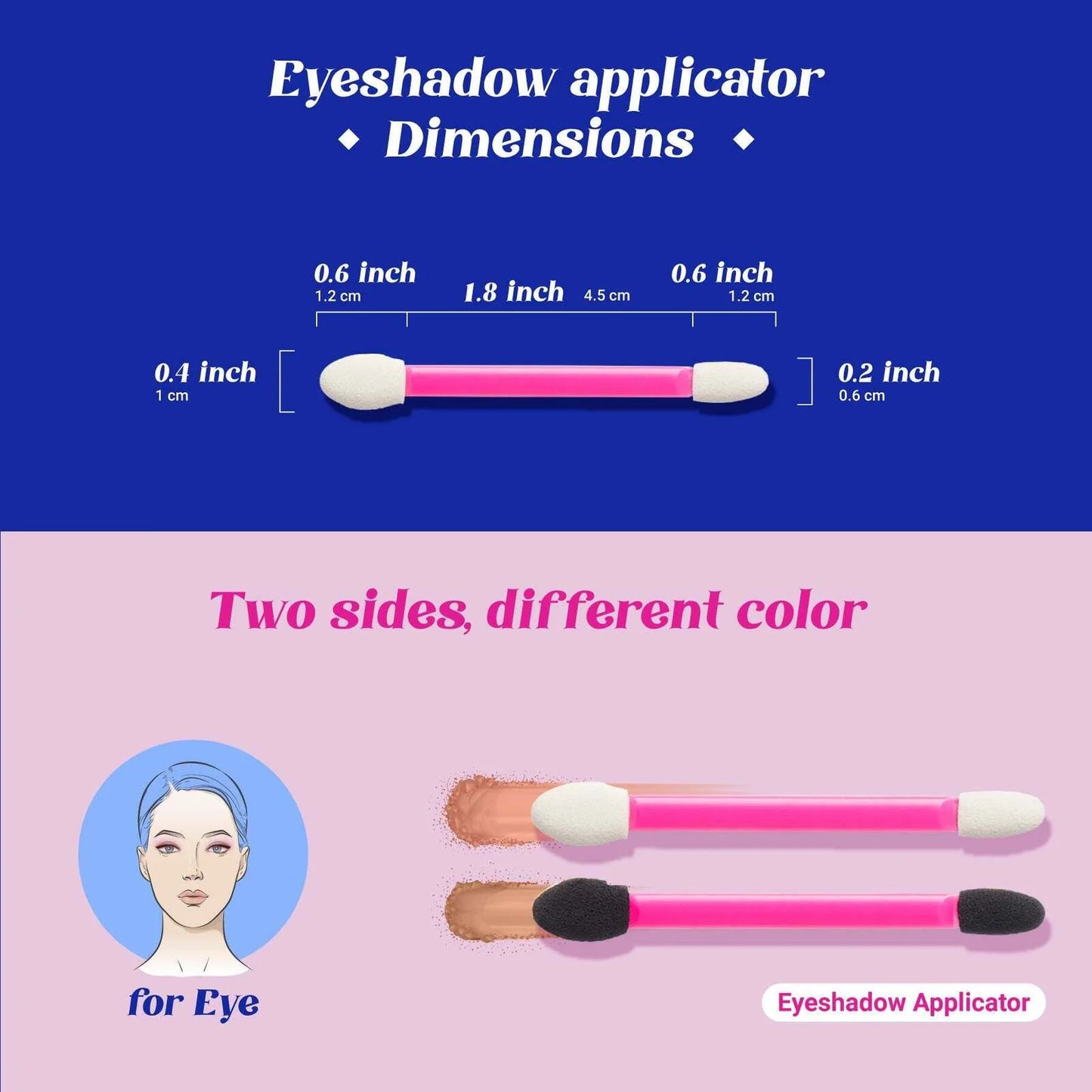 Eye Sponge Makeup Accessories
20 Disposable Eyeshadow Applicator
