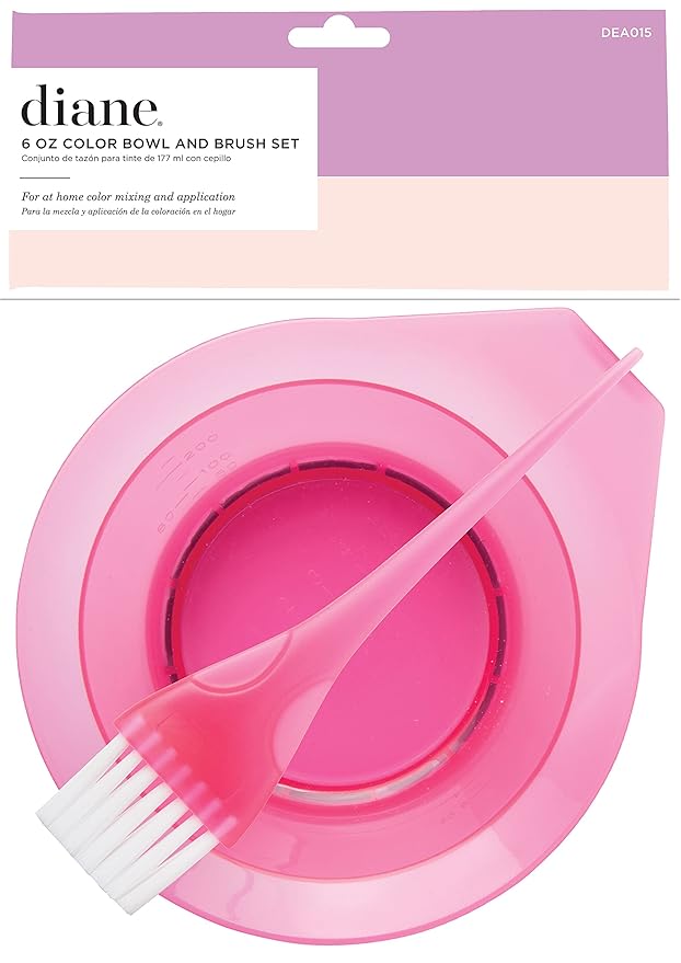 Diane Tint Bowl with Brush Set, Translucent Pink