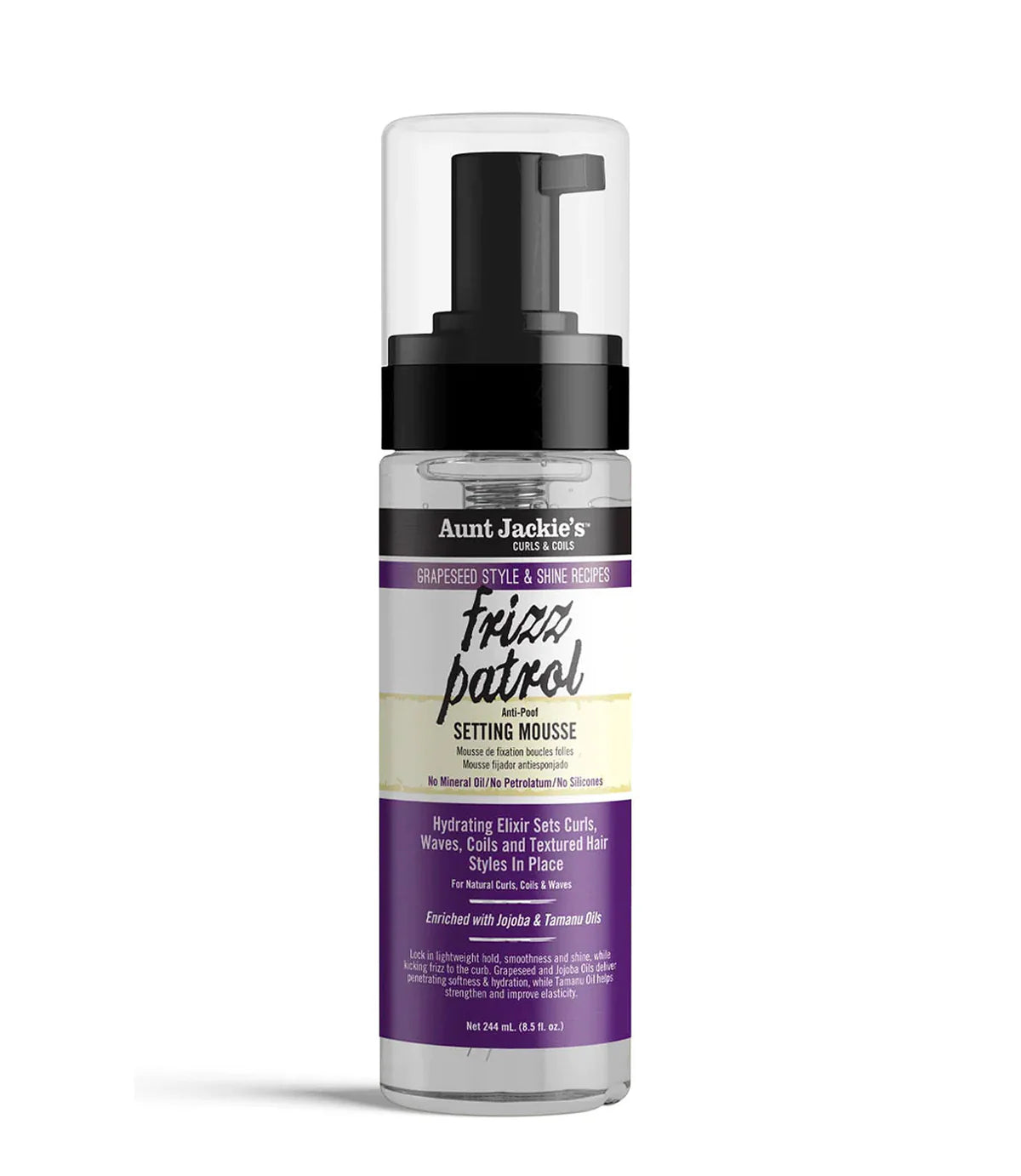 Aunt Jackie’s Frizz Patrol Anti-Poof Twist & Curl Setting Mousse