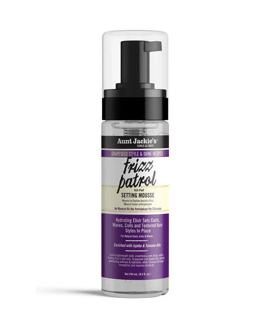 Aunt Jackie’s Frizz Patrol Anti-Poof Twist & Curl Setting Mousse