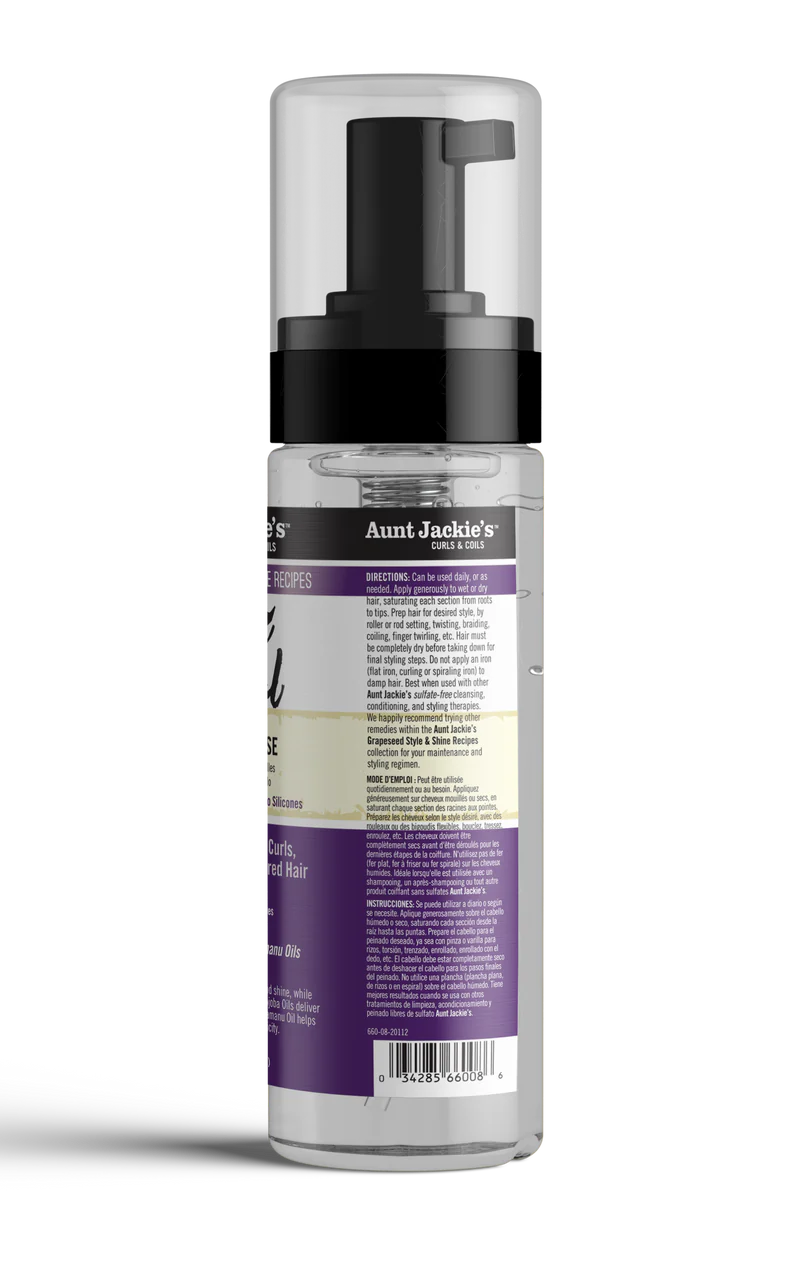Aunt Jackie’s Frizz Patrol Anti-Poof Twist & Curl Setting Mousse