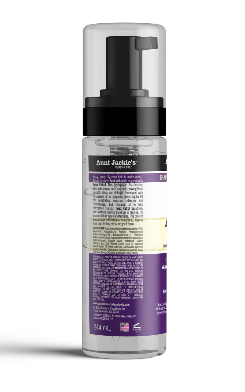 Aunt Jackie’s Frizz Patrol Anti-Poof Twist & Curl Setting Mousse