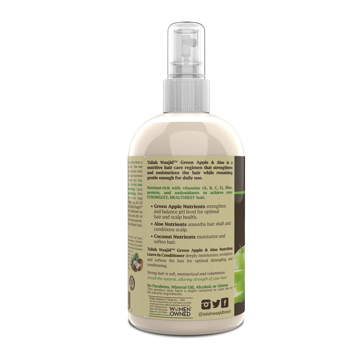 Taliah Waajid Green Apple & Aloe Nutrition Leave-In Conditioner 12oz