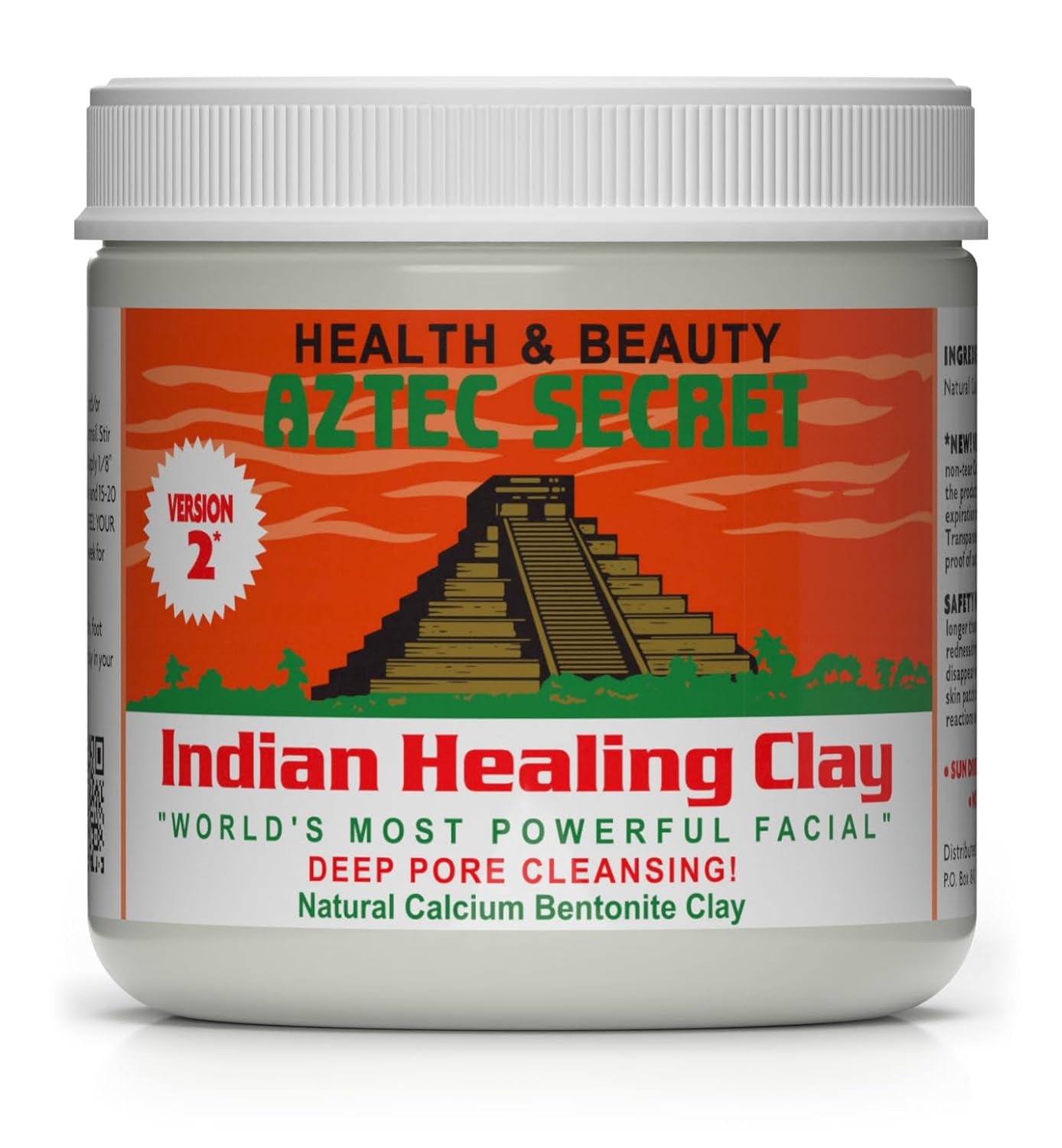 Aztec Secret– Indian Healing Clay 1 lb – Deep Pore Cleansing Facial & Body Mask