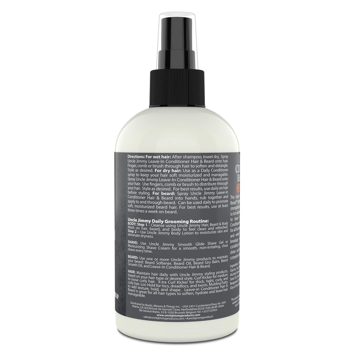 Uncle Jimmy Hair & Beard Leave-In Conditioner 8oz