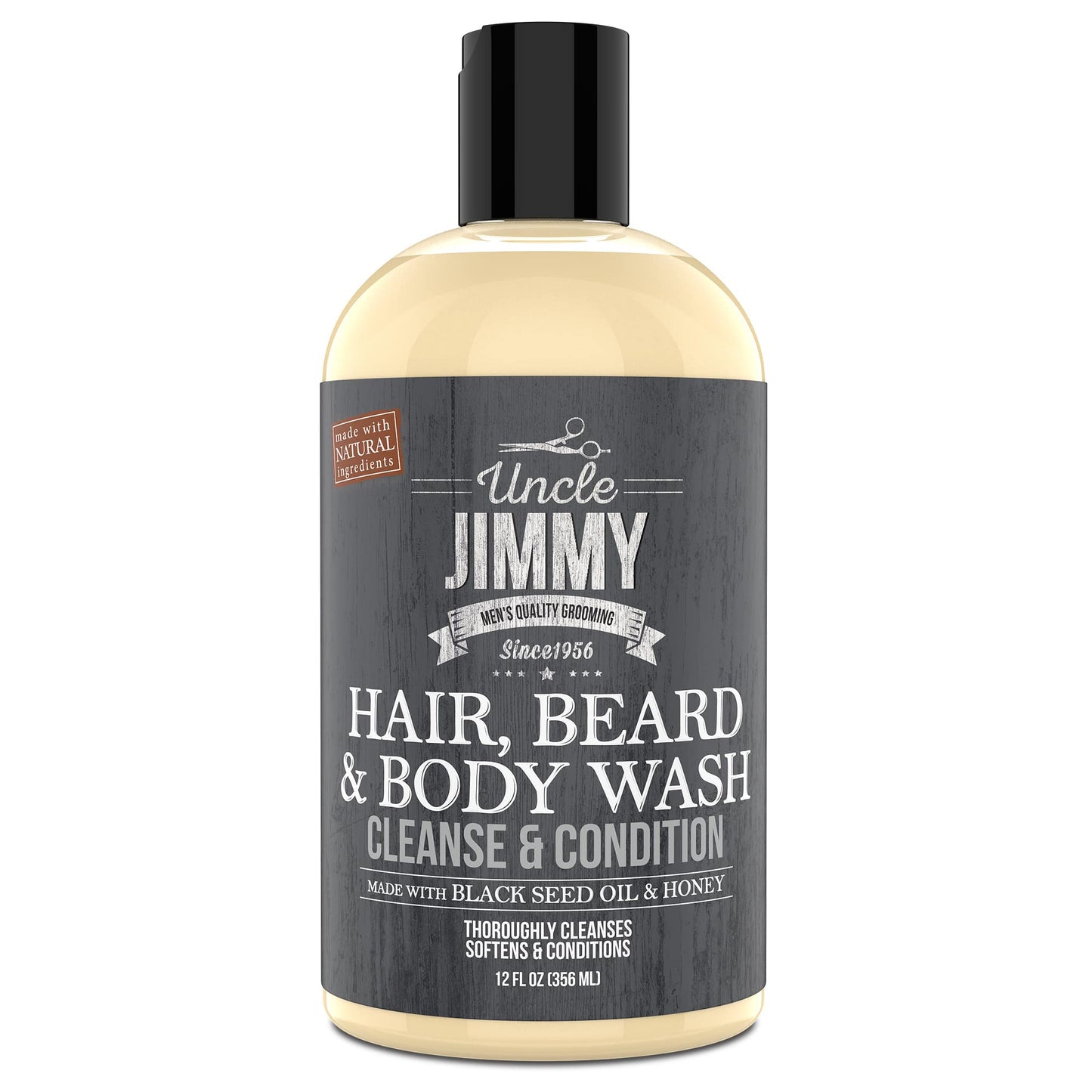 Uncle Jimmy Hair, Beard & Body Wash 12oz