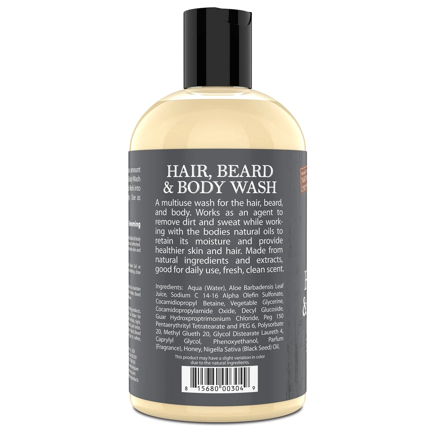 Uncle Jimmy Hair, Beard & Body Wash 12oz
