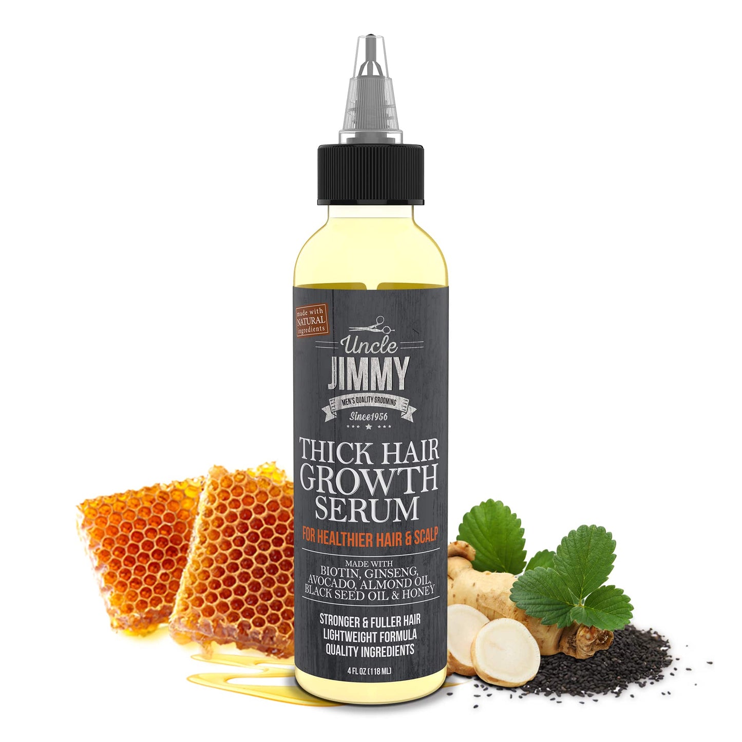 Uncle Jimmy’s Bundle Set - Hair, Beard & Body Wash, Growth Oil, & Beard Oil