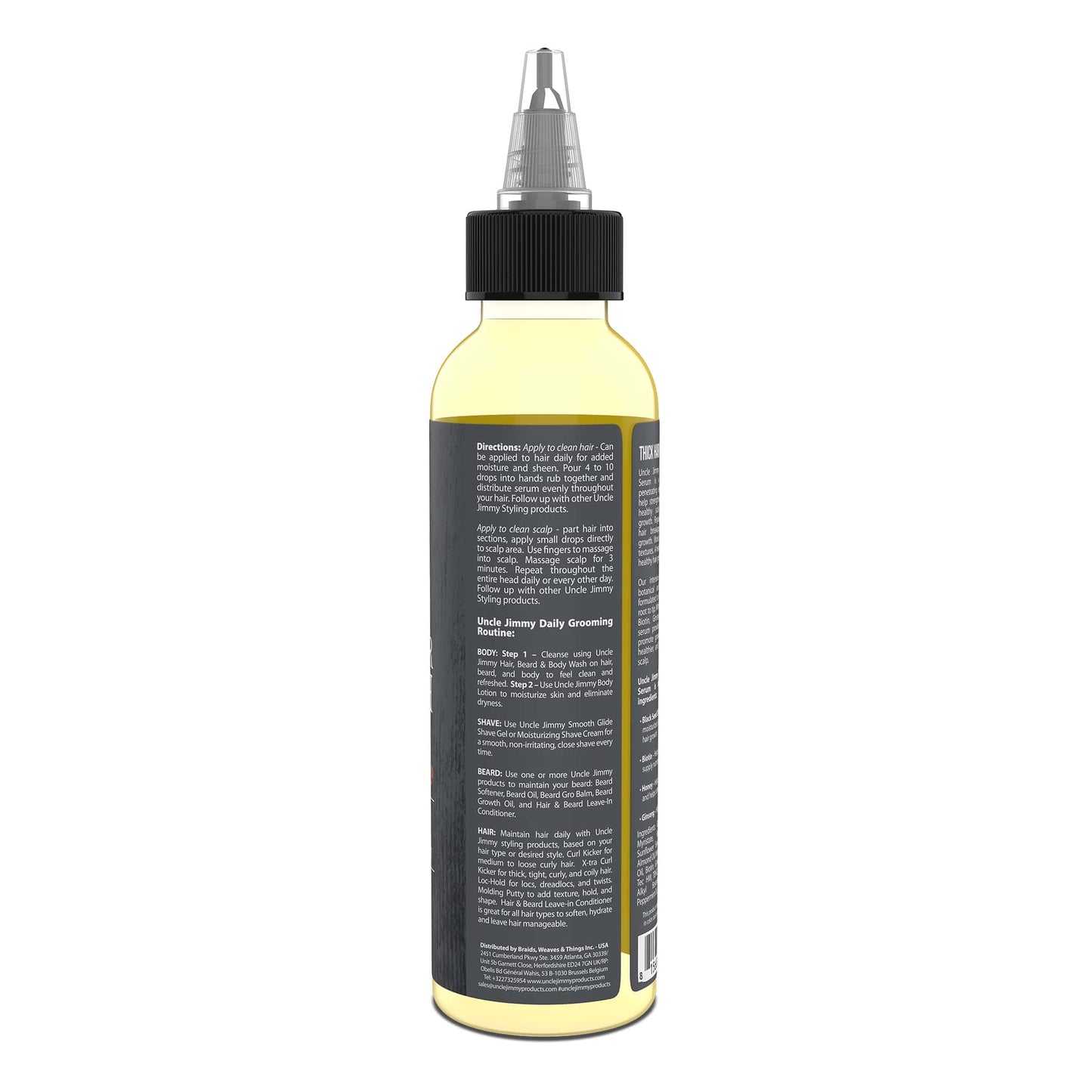 Uncle Jimmy Thick Hair Growth Serum 4oz