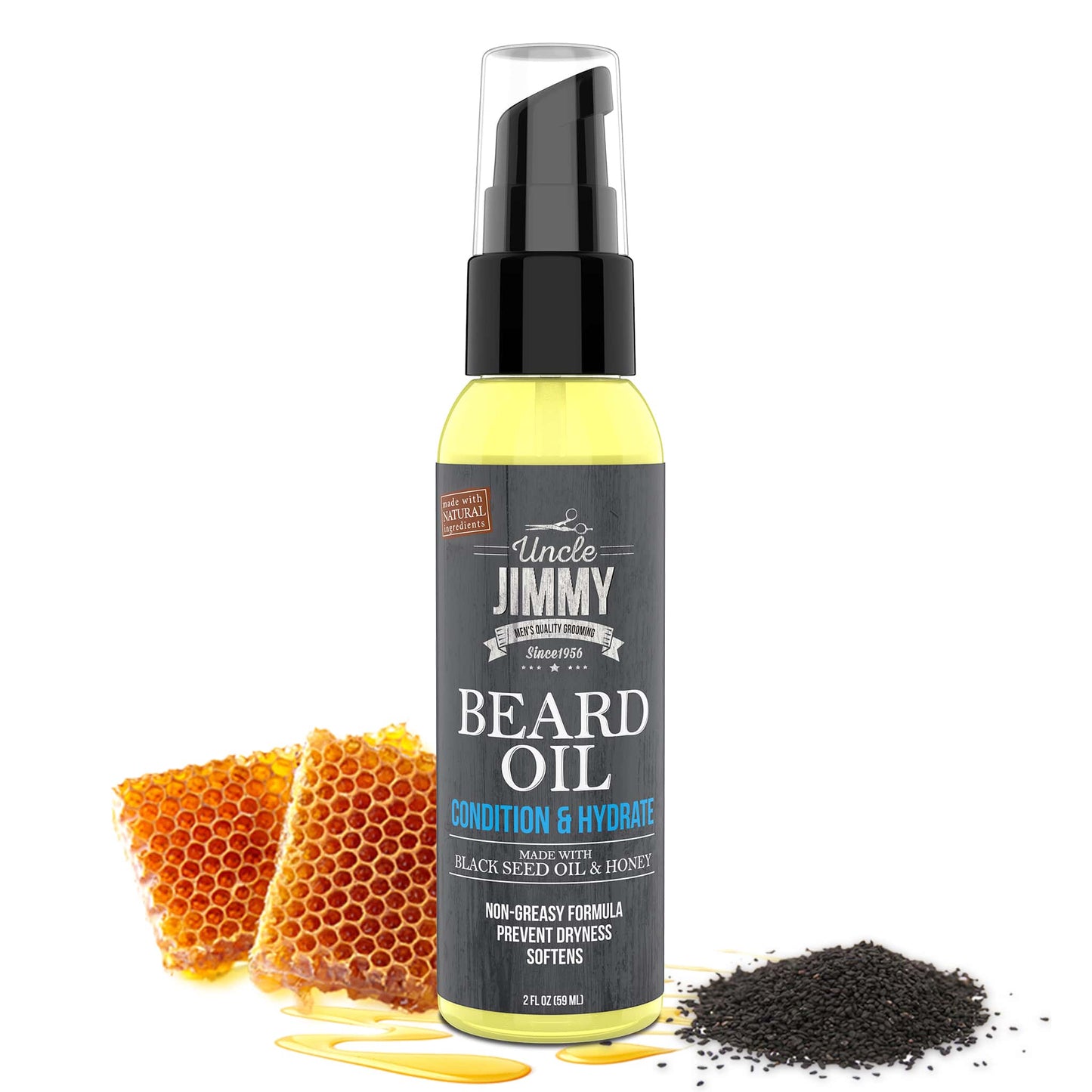 Uncle Jimmy’s Bundle Set - Hair, Beard & Body Wash, Growth Oil, & Beard Oil