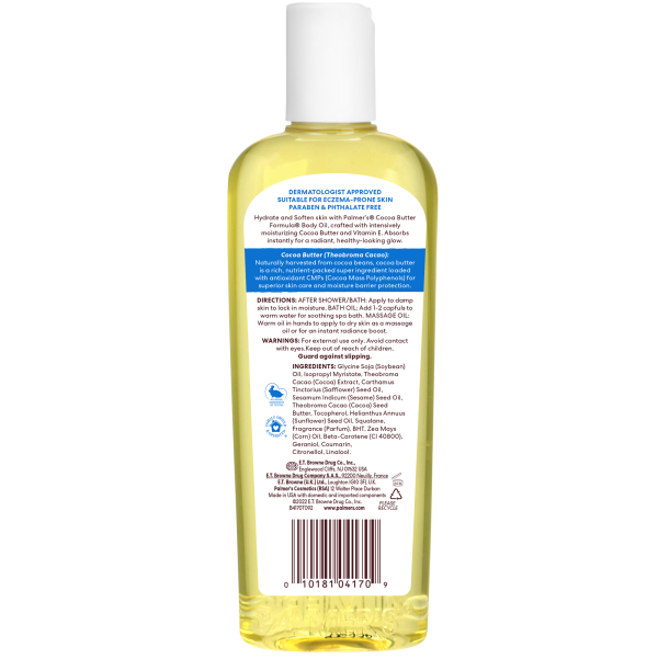 Cocoa Butter Moisturizing Body Oil
