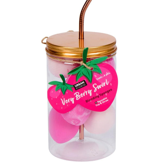 Very Berry Swirl Blending Sponges (6 PCS W/ Reusable Cup)