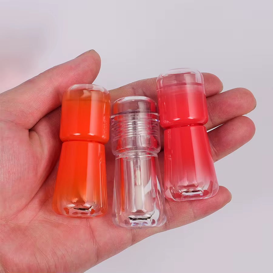 4-5ML Multicolor Gradient Mushroom Shape Lip Gloss Wand Tubes