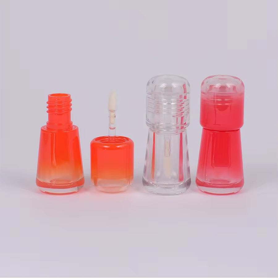 4-5ML Multicolor Gradient Mushroom Shape Lip Gloss Wand Tubes