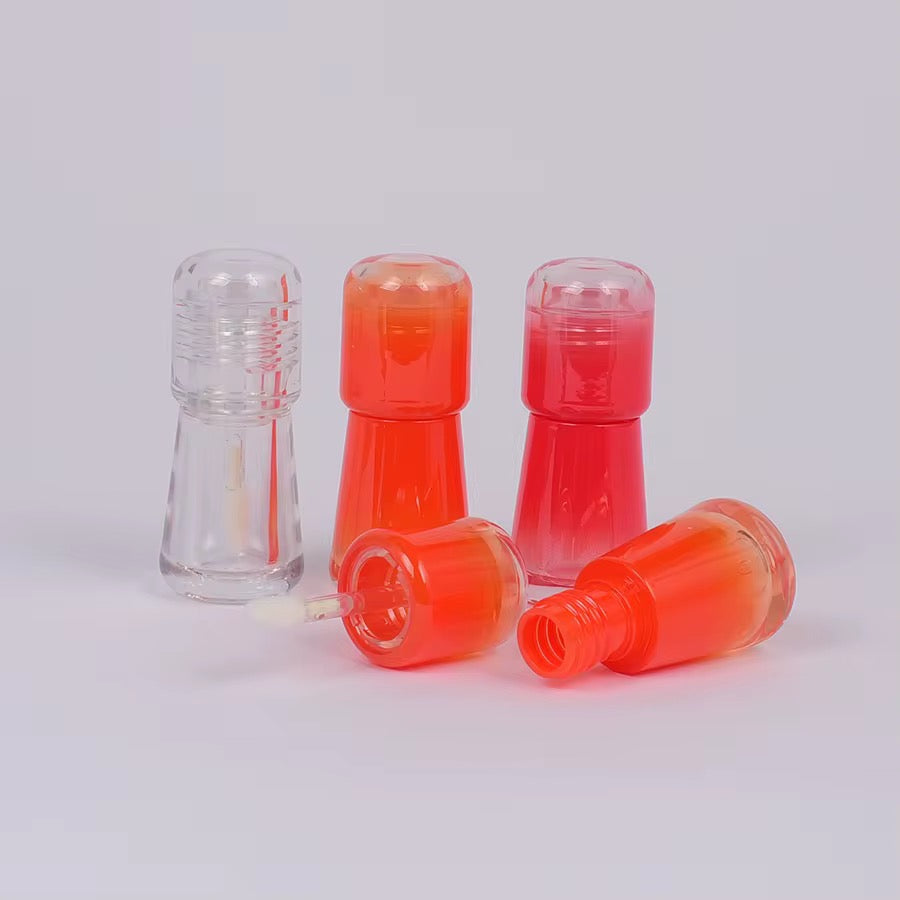 4-5ML Multicolor Gradient Mushroom Shape Lip Gloss Wand Tubes