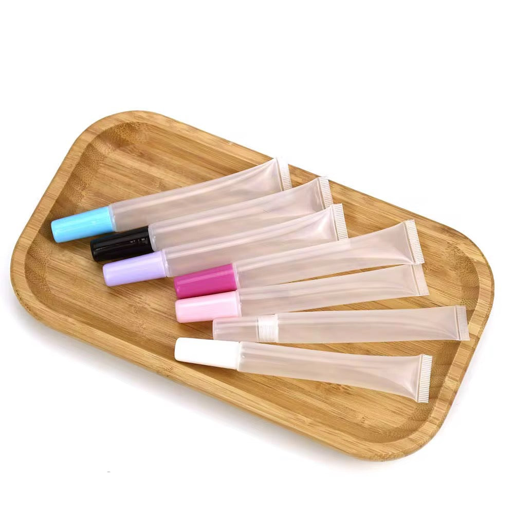15ML Colored Top Lip Gloss Squeeze Tubes