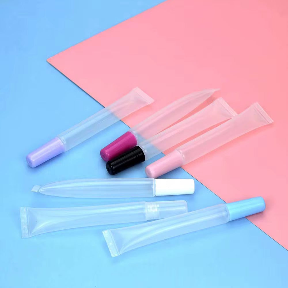 15ML Colored Top Lip Gloss Squeeze Tubes