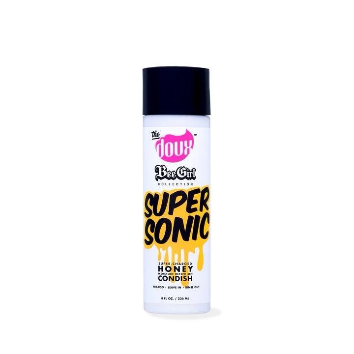 Doux Honey Bundle Set - Ladies First Shampoo & Super Sonic Conditioner with CrazySexyCurl Foam Mousse & Honey Shine Mist Spray with Shampoo Brush