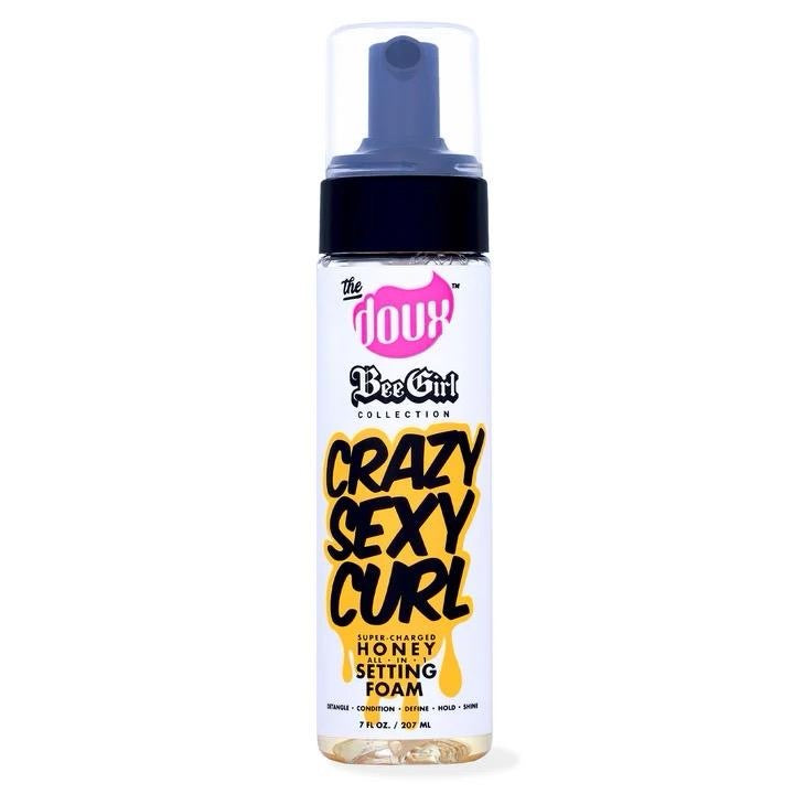 The Doux BEE-GIRL STYLER BUNDLE Setting Foam Mousse + Curl custard + Braid & Edge + Shine mist Haircare