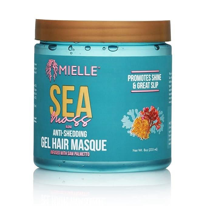 Mielle Sea Moss Anti-Shedding Collection Shampoo + Conditioner + Leave-In Conditioner + Gel Hair Masque + Curl Cream Haircare
